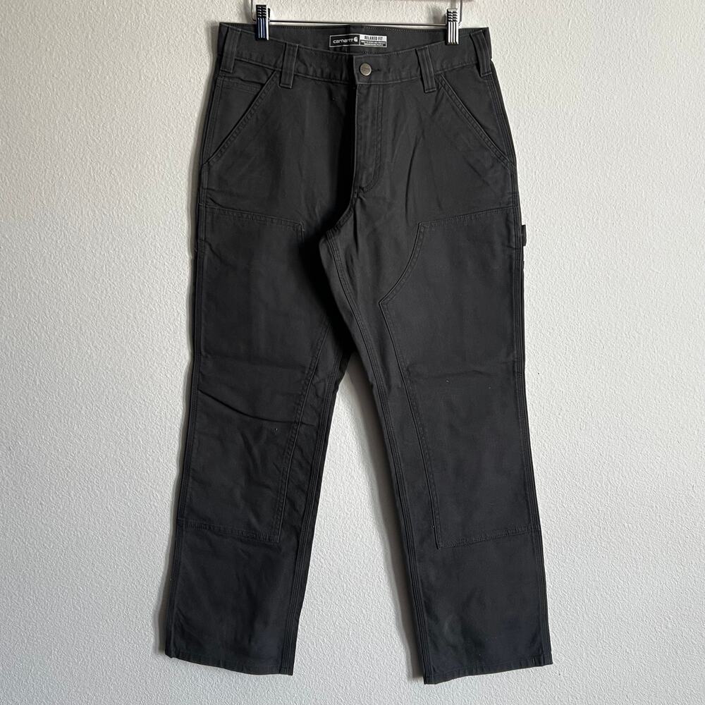 Carhartt gray relaxed fit double knee work wear pants